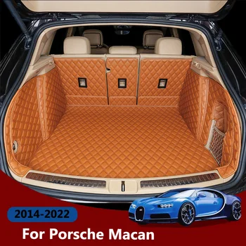 Коврики Для Багажника Автомобиля Porsche Macan 2014-2022 Коврики Для Багажника Custom Auto Аксессуары Из Высококачественной Кожи